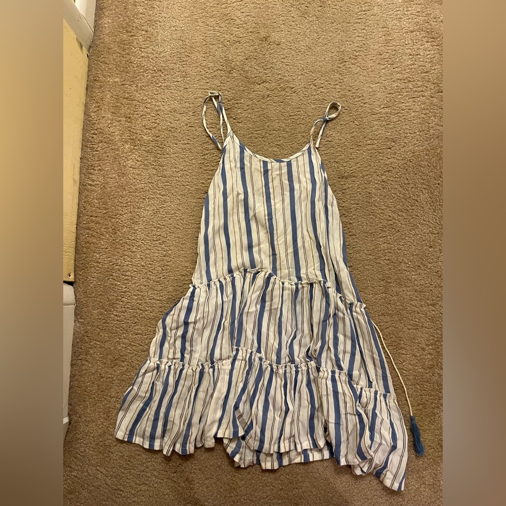Body glove sundress, tie on the sides, stripes
